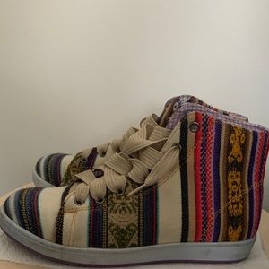 Vintage Peruvian High Top Sneakers